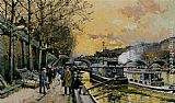 Famous Seine Paintings - Les Bateau Mouches sur la Seine - Paris